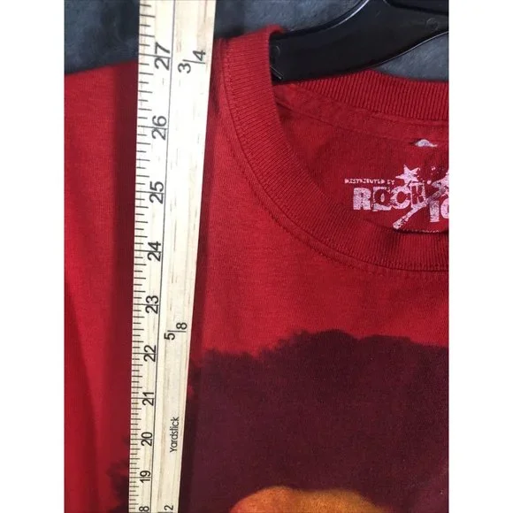 Vintage Bob Marley Rare Concert Shirt￼ Rock Icons Retro Red T-Shirt Size Medium - Picture 7 of 14
